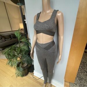 Free People Grey Heathered Support Sports Bra